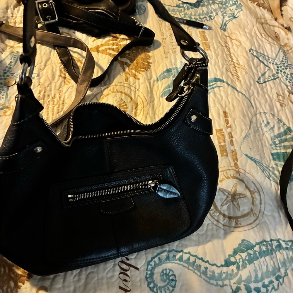 Coach Black Leather Mini Bag